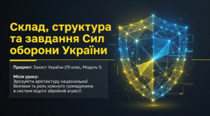 Комплексний навчально-методичний комплект з предмета «Захист України» (10 клас): «Склад, структура та завдання Сил оборони України». Відповідно до модельної програми 2024 року