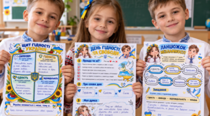 🇺🇦 10 КРЕАТИВНИХ РОБОЧИХ АРКУШІВ ДО ДНЯ ГІДНОСТІ ТА СВОБОДИ 💙💛✨