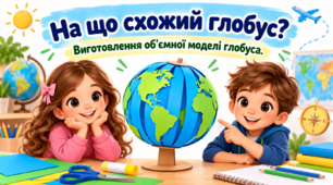 На що схожий глобус? Виготовлення об’ємної моделі глобуса.