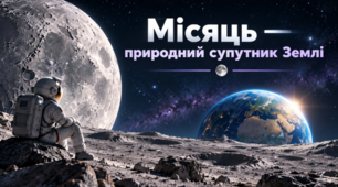 Місяць — природний супутник Землі. Довкілля 5 клас НУШ.