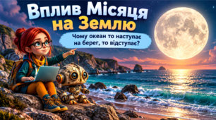 Вплив Місяця на Землю. Довкілля 5 клас НУШ.