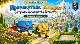 Казка-квест «Прямокутник і Квадрат рятують королівство Геометрії»