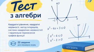 Квадратні рівняння, нерівності та графіки функцій