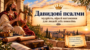 8 клас НУШ Біблія та українська література. Біблійні мотиви в «Давидових псалмах. Псалом 1» Ліни Костенко. Ідея праведного буття особистості. Протистояння добра і зла.