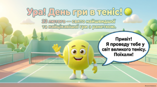 Презентація "День гри в теніс" 23 лютого