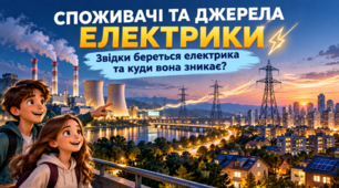 Споживачі та джерела електрики. Споживання електроенергії. Довкілля 6 клас НУШ.