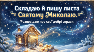 Складаю й пишу листа Святому Миколаю. Розповідаю про свої добрі справи. РЗМ 2 клас