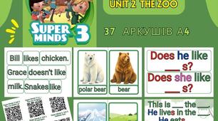 Розробка навчальних матеріалів до підручника Super Minds 3 (Second Edition), Unit 2 "The zoo"
