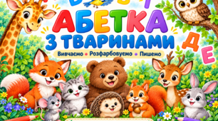 «Абетка з тваринами» — навчальні картки для маленьких дослідників