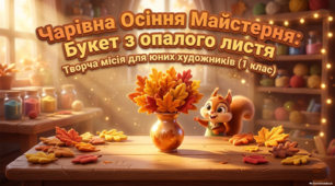 осінній натюрморт з листя 1 клас