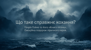 Специфіка німецького романтизму і творчість Г. Гейне. «Книга пісень»