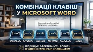 Комбінації клавіш у Microsoft Word