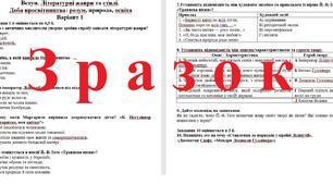 Діагностувальна робота зарубіжна література 9 клас О. Ніколенко