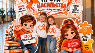 🧡🖤 МЕГА ОФОРМЛЕННЯ ДО АКЦІЇ «16 ДНІВ ПРОТИ НАСИЛЬСТВА» 🖤🧡
