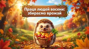 Тема: "Праця людей восени: збираємо урожай"