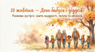 28 жовтня - ранкова зустріч. День бабусь і дідусів.