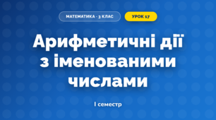 Арифметичні дії з іменованими числами (3 клас, Математика, Заїка)