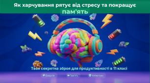 Як харчування рятує від стресу та покращує пам'ять (для старшокласників)