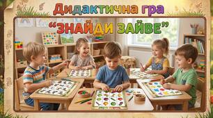 Дидактична гра "Знайди зайве"