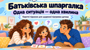 Серія пам'яток  «Батьківська шпаргалка: одна ситуація — одна хвилина».