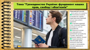 Громадянство України: фундамент наших прав, свобод і обов’язків. Правознавство. 9 клас. НУШ (2026). До підручника Ремех Т., Рябовол Л.