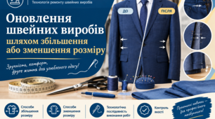 М.4 Оновлення швейних виробів шляхом збільшення або зменшення розміру