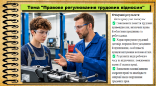 Правове регулювання трудових відносин. Правознавство. 9 клас. НУШ (2026). До підручника Ремех Т., Рябовол Л.