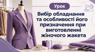 Вибір обладнання та особливості його призначення при виготовленні жіночого жакета