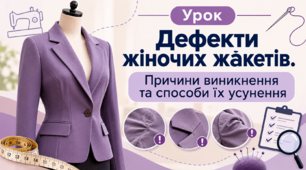 Дефекти жіночих жакетів. Причини виникнення та способи їх усунення