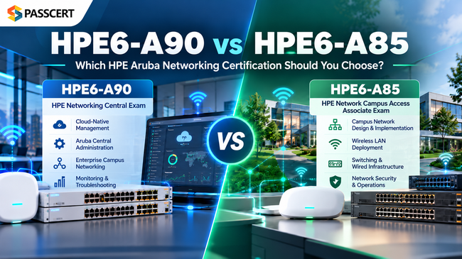 HPE6-A90 vs HPE6-A85: Which HPE Aruba Networking Certification Should You Choose?