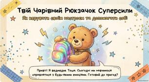 Рюкзачок Суперсили»: дбаємо про ментальне здоров'я дітей!