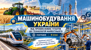 Презентація"Машинобудування України". Географія, 9 клас НУШ за підручником Запотоцького