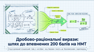 Дробово-раціональні вирази: шлях до впевнених 200 балів на НМТ