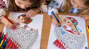 🌺 Розмальовки до Дня української хустки 🇺🇦
