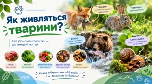 Презентація «Як живляться тварини» | Пізнаємо природу, 6 клас (за підручником Дарії Біди)