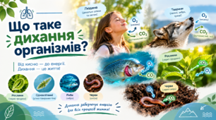 Презентація «Що таке дихання організмів» | Пізнаємо природу, 6 клас (за підручником Дарії Біди)