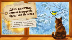 День синички. Допоможімо зимуючим птахам разом із котиком Мурчиком!