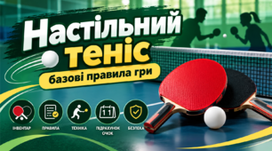 Презентація «Настільний теніс — базові правила гри» для учнів закладів загальної середньої освіти