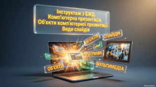 Комп’ютерна презентація. Об’єкти комп’ютерної презентації. Види слайдів