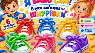 «Я вмію сам!» — тренажери для зав’язування шнурівок