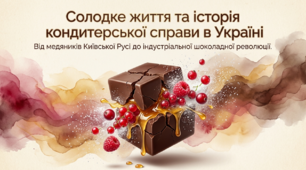 «Солодке життя: Історія кондитерської справи в Україні» (від медяників Київської Русі до шоколадної революції) + Солодкі візитівки сучасної України + технологічна карта-шаблон