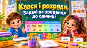 Урок 44 Класи і розряди. Задачі на зведення до одиниці.