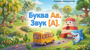 Презентація до занять з майбутніми першокласниками. Заняття 3-4 "Буква Аа. Звук [А]. Число і цифра 1"