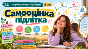 Самооцінка	підлітка   Здоров’я, безпека та добробут. 8 клас