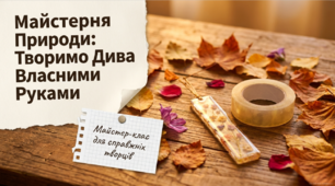 «Майстерня природи»: екологічні майстер-класи, вироби своїми руками та натхнення для занять творчістю