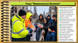 Національна безпека. Здоров'я, безпека та добробут. 9 клас. НУШ. До підручника Задорожна Л.