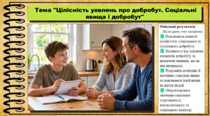 Цілісність уявлень про добробут. Соціальні явища і добробут. Здоров'я, безпека та добробут. 9 клас. НУШ. До підручника Задорожна Л.