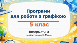 Презентація «Програми для роботи з графікою. Проєкт "Створюємо аватарку"» (урок 14) | 5 клас НУШ | Інформатика | Морзе